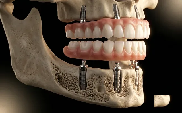 Prótese protocolo fixa sobre 4 a 8 implantes